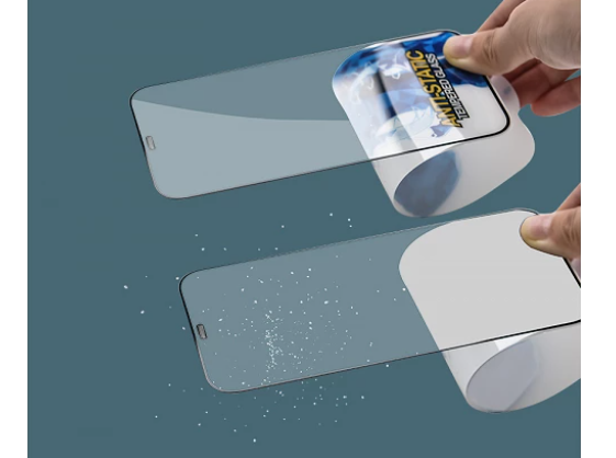 Cristal templado Anti-Estático Oleo fóbico iPhone 8 Color Blanco - Imagen 2