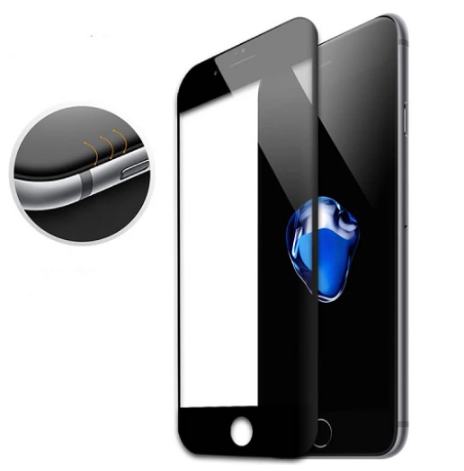 Cristal templado Full Glue 5D Iphone 7 - Protector de Pantalla Curvo Negro - Imagen 2
