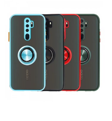 Funda Gel Oppo A5/A9 2020 Imán con soporte Smoked