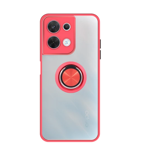 Funda Gel Oppo Reno 8 Pro Imán con soporte Smoked - Imagen 2
