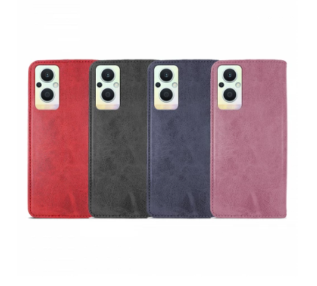 Funda Tapa con Tarjetero Oppo Reno 8 Lite Polipiel - 4 Colores