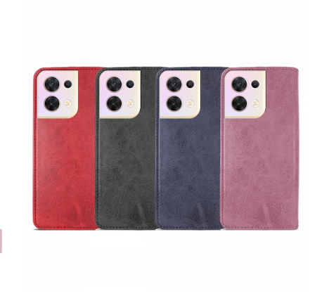 Funda Tapa con Tarjetero Oppo Reno 8 Pro Polipiel - 4 Colores