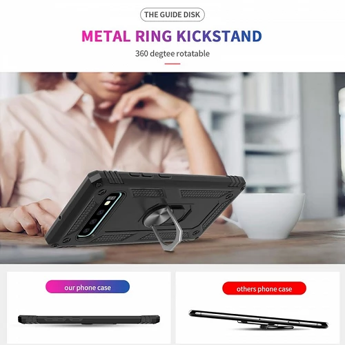 Funda Aluminio Antigolpe Xiaomi Mi 12 Lite con Imán y Soporte de Anilla 360 - Imagen 2