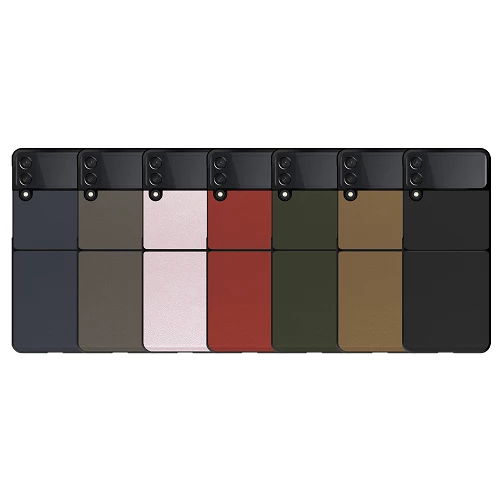 Funda Antigolpe de Piel para Samsung Galaxy Z Flip 3 en 7 Colores