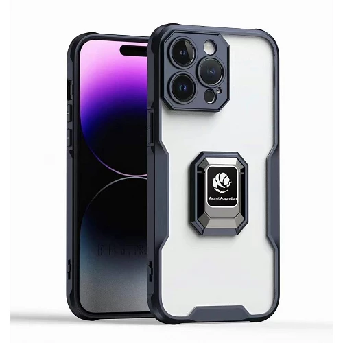 Funda con Anilla e Imán Military iPhone 14 Plus Negro