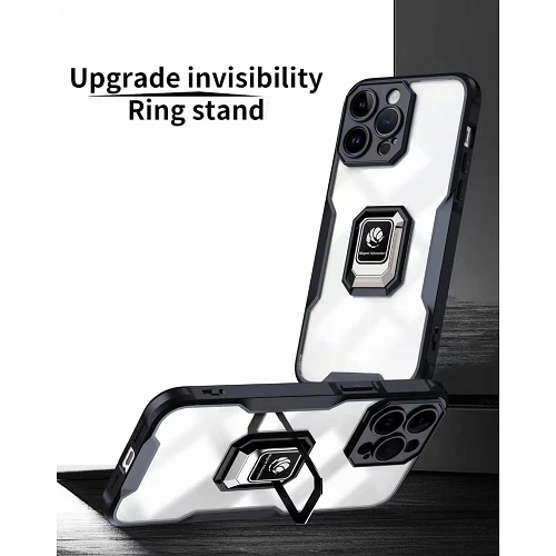 Funda con Anilla e Imán Military iPhone X/XS Negro - Imagen 2