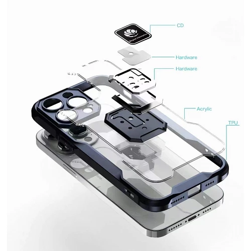 Funda con Anilla e Imán Military iPhone X/XS Negro - Imagen 5