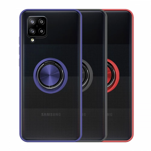 Funda Gel Samsung Galaxy A42 Imán con soporte Smoked