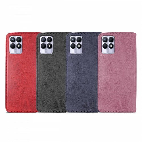 Funda Tapa con Tarjetero Oppo Realme 8I Polipiel - 4 Colores