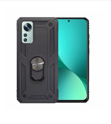 Funda Aluminio Antigolpe Xiaomi Mi 12 Lite con Imán y Soporte de Anilla 360