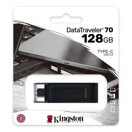 Pendrive 128GB Kingston DataTraveler 70 USB Tipo-C - Imagen 3
