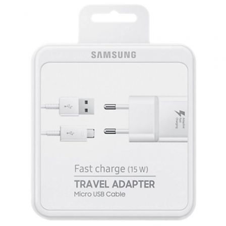 Cargador de Pared Samsung SAEPTA20EWE/ 1xUSB/ + Cable MicroUSB/ 15W