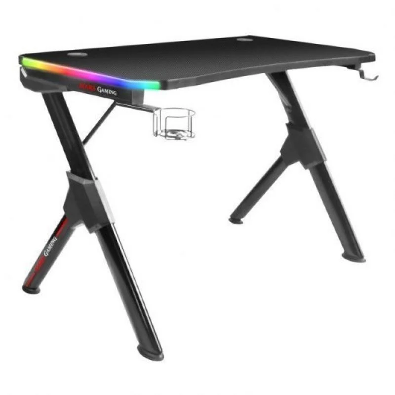 Mesa Gaming Mars Gaming MGDRGB/ 110 x 60 x 75cm/ Negra - Imagen 3