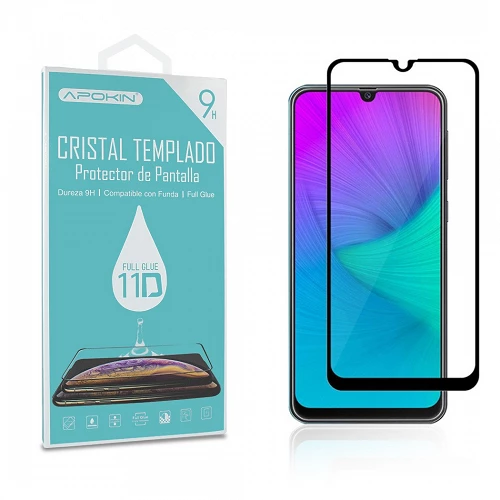 Cristal templado Full Glue 11D Premium Xiaomi Pocophone C40 Protector de Pantalla Curvo Negro