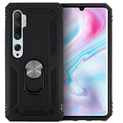 Funda Aluminio Antigolpe Xiaomi Mi Note 10 Lite con Imán y Soporte de Anilla 360º