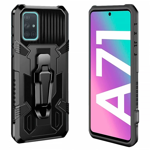 Funda Anti-shock Samsung Galaxy A71 con Imán y Soporte de Clip