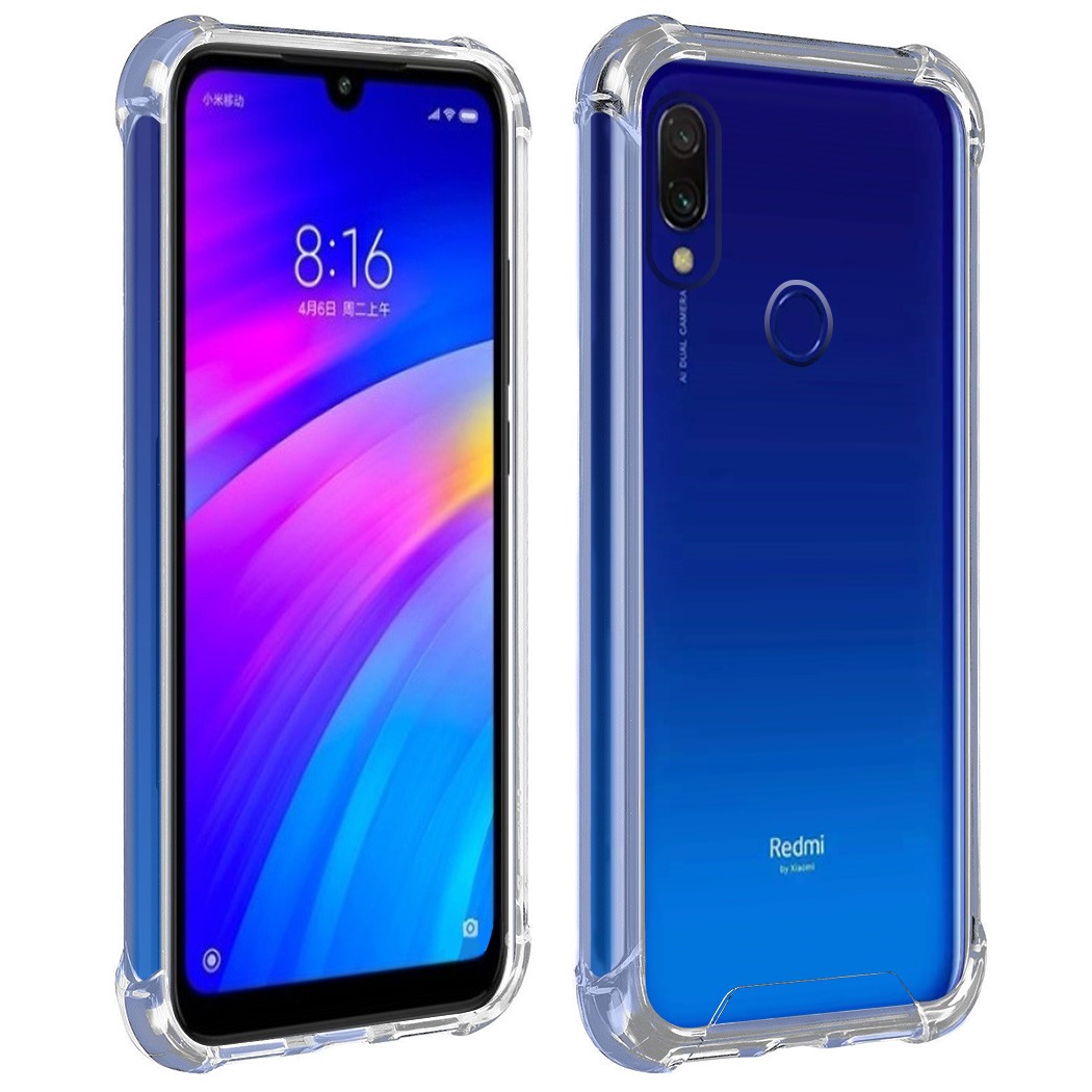 Funda Antigolpe Xiaomi Redmi 7 Gel Transparente con esquinas Reforzadas
