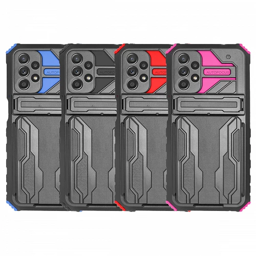 Funda Rock Anti-Golpe Tarjetero y Soporte para Samsung Galaxy A52-5G - 4 Colores