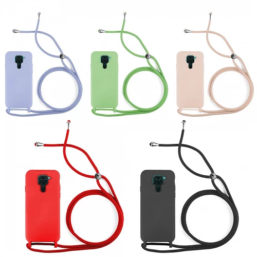 Funda suave con Cordón Xiaomi Redmi Note 9 - 5 Colores